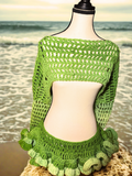 Seafoam Shrug & Ruffle Skirt